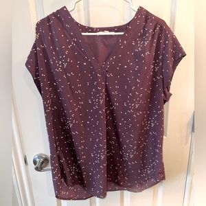 Gorgeous plum blouse.